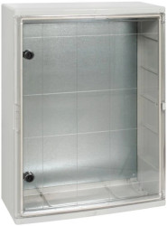 Obudowa z drzwiami transparentnymi SWD 800x600x260mm IP55 z płytą montażową ICW-608026-P