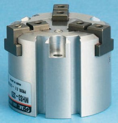 Chwytak pneumatyczny, palce: 3, Podwójna, M5 x 0,8, Równoległy, 0,6 MPa