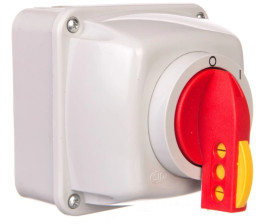 Łącznik krzywkowy 0-I 3P 63A w obudowie na kłódkę IP65 ŁUK 63-13/5 916324