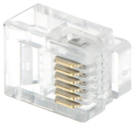 Wtyk telefoniczny RJ12*P100