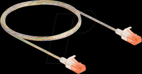 80353 Patch cable Cat.6A U/UTP Slim 1 m transparent