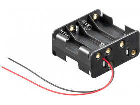 8x koszyk na baterie wolne końce kabla