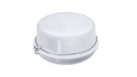 Oprawa Sauna-7061Nc, E27, 100W, Biała-Bakelit, Klosz Matowy-Szkło, Ip54 A2820-M