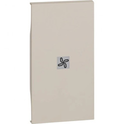 LIVING NOW klawisz z okienkiem podświetlenia wentylacja 2mod. piaskowy beż KM01M2RN