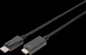 AK-340303-030-S DisplayPort 1.2 cable, DP-HDMI, 4K 60 Hz, 3.0 m