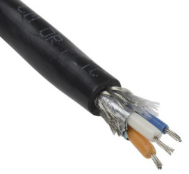 Kabel do transmisji danych 1 -parowy 0,456 mm² 2 -rdzeniowy Ekranowany 22 AWG AWG PVC 300 V RS-485