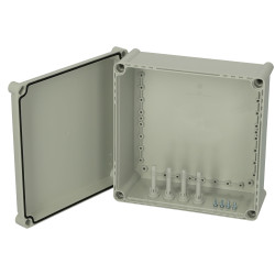 Fibox 5330362 PC 28x28x13cm G Enclosure, PC Opaque cover