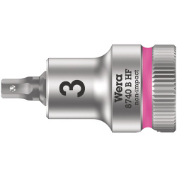 Wera 05003030001 8740 B HF Zyklop In-Hex 3/8&quot; Bit-Socket 3 x 35mm