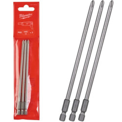 Bity do wkrętarki PH2 148mm 1/4 FSG 3szt MILWAUKEE