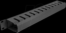 67069 19" patch panel, 2 openings, 1 U, black