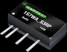 1S7WA_1205S3RP DC/DC converter, 1 W, 5 V, SIL 7