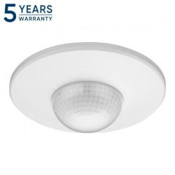 Czujnik ruchu i obecności 360, IP20, 2000W, 3 sensory, regulacja zasięgu Ø3m-20m, biały,OR-CR-295/W