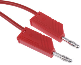 934063101, PVC, 32A, 60V dc, kolor: Czerwony, dł. 1m, -15→ +70 °C., Hirschmann Test & Measurement