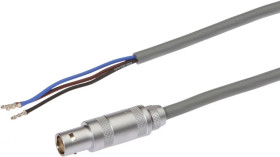 VK200940, kabel połączeniowy, 2 m, żeński Lemo (gniazdo) 3-pinowy prosty, wolny koniec żyły, 3-żyłowy, silikonowy