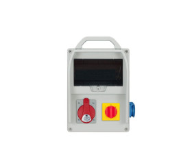 Rozdzielnica budowlana RB 9M gniazda 1x32A/5 1x250V L-P IP44 R-BOX300 B.18.300-6W PAWBOL