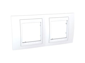 UNICA PLUS Ramka 2 podwójna pozioma biel polarna MGU6.004.18 SCHNEIDER ELECTRIC