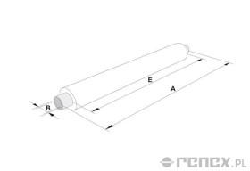 Materiał w rolce do drukarki DEC - 490mm x 9m