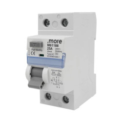 WYŁĄCZNIK RÓŻNICOWOPRĄDOWY AC 6kA 2P 25A 30mA