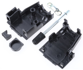 Złącze D-Sub 9-pinowe Męski Proste Montaż na panelu Złoto