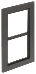 Aluminiowa ramka maskująca do puszki na dwa moduły, przeznaczona dla serii VTO4202F/FB, kolor czarny, DAHUA
