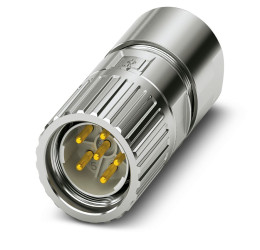 Złącze wielostykowe przemysłowe 6-pinowe M23 Montaż na kablu Wtyczka Phoenix Contact