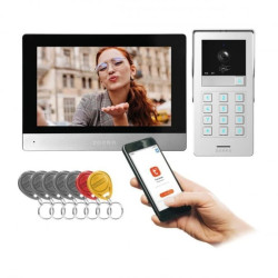 GAYD, zestaw wideodomofonowy jednorodzinny, 2-żyłowy, 8, Wi-Fi, ekran dotykowy, 2MP Full HD, RFID, szyfrator,OR-VID-MA-1080/B