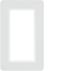 Q.7 Ramka 1-krotna z dużym wycięciem, biały aksamit, lakierowany 13096189