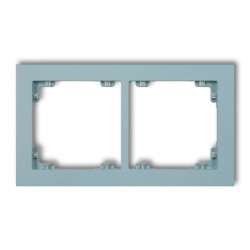 DECO Ramka podwójna DECO Pastel Matt lazurowy 48DR-2