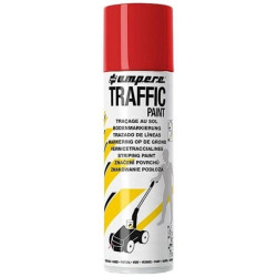 Farba do malowania linii, znakowania jezdni czerwona 500ml spray AMPERE TRAFFIC PAINT