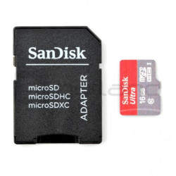 Karta pamięci SanDisk Ultra 533x microSD 16GB 80MB/s UHS-I klasa 10 z adapterem