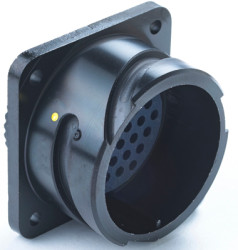 Circular connector, 37 pole, crimp connection, bayonet locking, straight, Y5015-000000100141