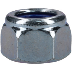 ForgeFix 100NYLOC8 Hexagon Nut &amp; Nylon Insert ZP M8 Bag 100