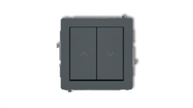 Deco Przycisk Żaluzjowy Grafitowy Mat 28Dwp-8