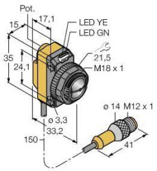 Czujnik światła Turck QS18VN6CV15Q5 3064587 1 szt.