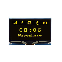 Moduł wyświetlacza OLED 2,42&quot; 128x64 żółty (C) - Waveshare 25743