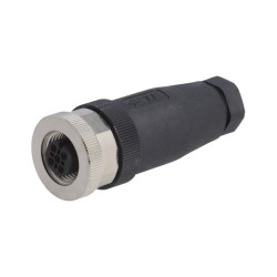 Wtyk żeński prosty 5P M12 T411 złącze IP67 do czujnika ind.(gniazdo) (przew.4-6mm)