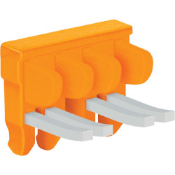 WAGO 2007-8444 4-way 30A Insul. Adjacent Jumper for Switch 2006 Series Orange