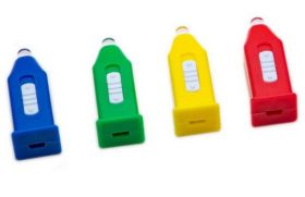 MINI LATARKA UV LED - MIX KOL.