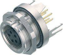 binder 09 0424 30 07-20 Złącze żeńskie kołnierzowe złącze żeńskie proste, złącze żeńskie z kołnierzem Seria: 712 Łączna