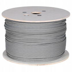Kabel teleinformatyczny U/UTP kat.6 wewnętrzny B2ca LSZH szary NEKU /500m/