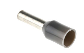 Końcówka tulejkowa izolowana 2 x 4mm² długość 12mm Szary średnica 3.8mm Izolowane JST