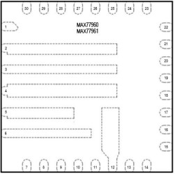 Sterownik ładunku, MAX77960EFV06+, Litowo-jonowe, 3300mA, 30-Pin FC2QFN