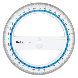 Helix L09010 Protractor 360 Degree 150mm