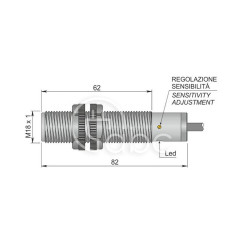 Czujnik pojemnościowy SC18SP-A5 NC AD3 LC5 (ATEX), YC8000026