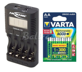 ładowarka Powerline 4 PRO + 4 x R6/AA Varta Ready2Use 2600