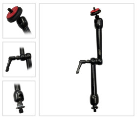 Ramię pomiarowe i podstawa, typ: Blokada środkowa, Aluminium, Stal