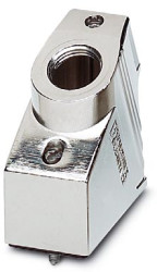 Grommet housing, size VC2, zinc die casting, M25, angled, screw locking, IP67, 1886566