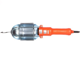 Oprawa przenośna, E27, 5m, max 60W, pomarańczowa