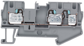 Zacisk do montażu na szynie DIN Siemens poziomy: 1 12AWGWciskane 8WH 800 V