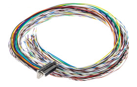 Złącze D-Sub 51-pinowe Męski Kątowe Montaż na kablu raster 1.27mm Złoto